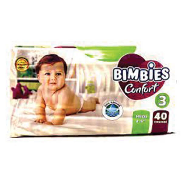 Couche Bimbies N° 3 4-9 Kg P/12